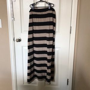 Stripe Maxi Skirt 2X